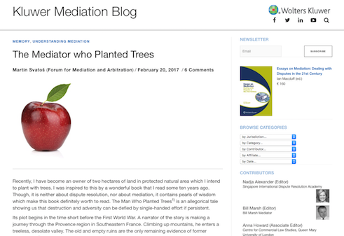 Kluwer Blog Mediation